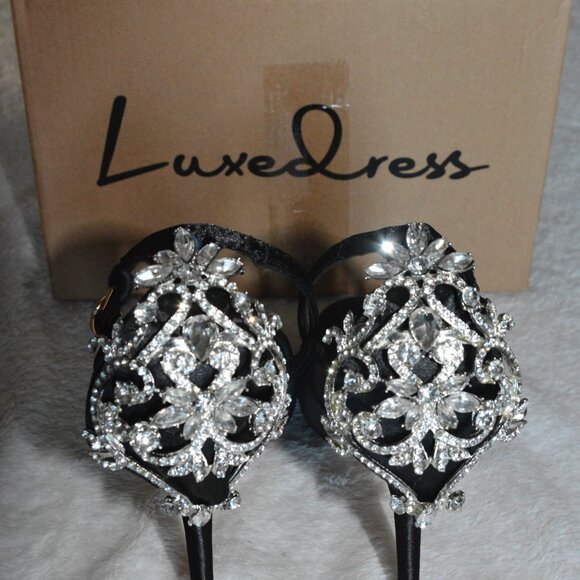 Luxedress Strappy Stilleto Sandals Women's sz 38 - Picture 5 of 7